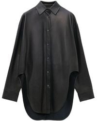 Loewe - Leather Shirt - Lyst