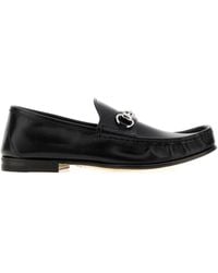 Gucci - Leather Lugano Loafers - Lyst
