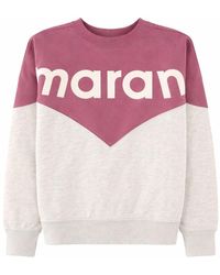 Isabel Marant - Color Block Crew Neck Sweatshirt - Lyst
