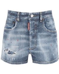 DSquared² - Shorts Hollywood Wash Hot Pant - Lyst