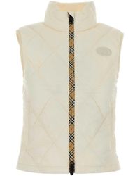 Burberry - Ivory Nylon Cheswick Vest For - Lyst