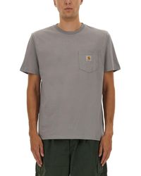 Carhartt - T Shirt With Pocket - Lyst