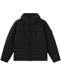 Stone Island - Padded Hooded Jacket - Lyst