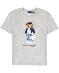 Polo Ralph Lauren - Polo Bear T-Shirt With Logo - Lyst