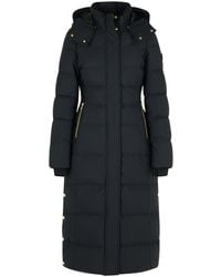 Moose Knuckles - 'Jocada' Long Black Polyamide Blend Down Jacket - Lyst