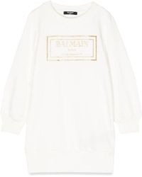 Balmain - Sweatshirt Logo Dress - Lyst