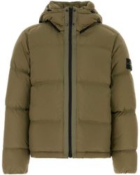 Stone Island - Army Nylon Down Jacket - Lyst