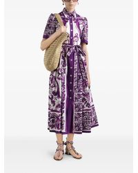Jupe Midi Dolce & Gabbana Imprimé Floral Coton - Taille 38 Neuve Avec étiquettes, Style Plissé