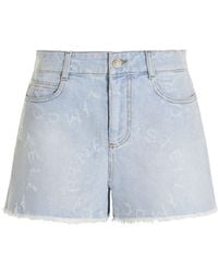 Stella McCartney - Denim Shorts - Lyst
