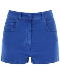 Moschino - Garment Dyed Denim Shorts - Lyst