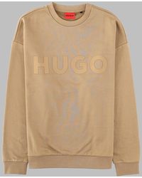 HUGO - Graphic Crewneck Sweatshirt - Lyst