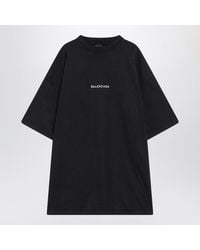 Balenciaga - Faded Dry Fleece Uniform Merch T-Shirt - Lyst