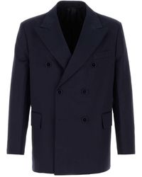 Prada - Peaked Lapel Blazer - Lyst