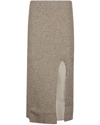 Circus Hotel - Viscose Midi Skirt - Lyst