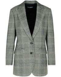 Dolce & Gabbana - 'Pied De Poule' Blazer - Lyst