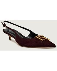 Elisabetta Franchi - Suede Slingback - Lyst