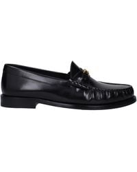 Celine - Mocassini Triomphe Uomo Pelle Nero/Oro - Lyst