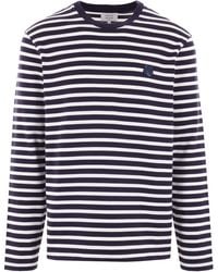 Maison Kitsuné - Maison Kitsuné Bold Fox Head Patch Regelmatig Marin T -shirt - Lyst