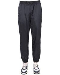 MSGM - Casual Jogging Pants With Elastic Waistband And Side Logo - Lyst