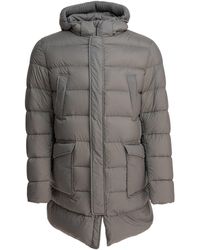 Herno - Lang Donsjack Met Capuchon - Lyst