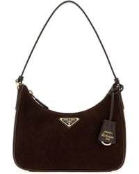 Prada - Suede Re-Edition 2005 Shoulder Bag - Lyst