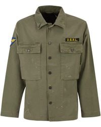 Polo Ralph Lauren - Cotton Military Inspired Overshirt Jacket - Lyst