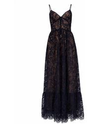 MICHAEL Michael Kors - Michael Michael Kors Long Lace Dress - Lyst