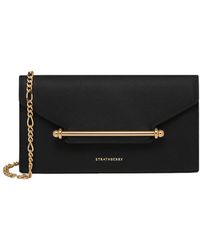 Strathberry - Portemonnees Zwart - Lyst