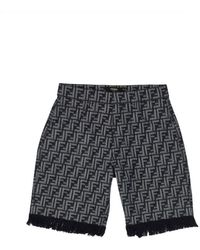 Fendi - Denim Bermuda Shorts - Lyst