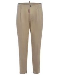 DSquared² - Cotton Trousers - Lyst