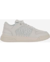 Amiri - Leather Sneakers With Logo - Lyst