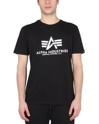 Alpha Industries - T-Shirt With Logo - Lyst