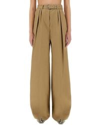 Dries Van Noten - Wide-Leg Pants With Belt - Lyst