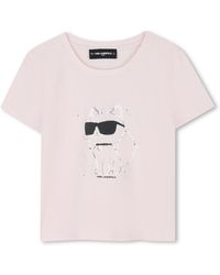 KARL LAGERFELD - T-Shirt With Logo - Lyst