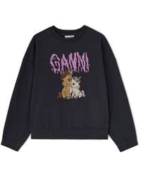 Ganni - "Islands" Sweatshirt - Lyst