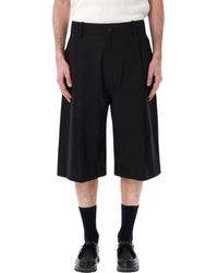 Studio Nicholson - Korte Broek Zwart - Lyst