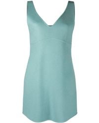 P.A.R.O.S.H. - Stud-Detail Wool Mini Dress - Lyst