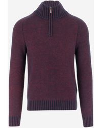 K-Way - Wool Blend Sweater With Zipper - Lyst
