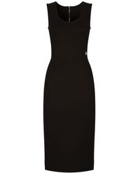 Dolce & Gabbana - Geribbelde Mouwloze Midi-Jurk - Lyst