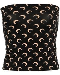 Marine Serre - Haut Tube À Imprimé Crescent Moon - Lyst