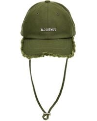 Jacquemus - Casquette 'la casquette artichaut' kaki - le raphia - Lyst