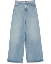Chloé - Hoch Taillierte, Weit Geschnittene Jeans - Lyst