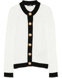 Balmain - Two-Tone Cardigan - Lyst