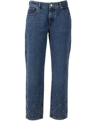 7 For All Mankind - Calie Straight Ankle Dance With Crystals & Studs - Lyst