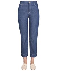 Tory Burch - Wide Leg Jeans For - Lyst