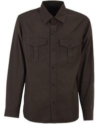 A.P.C. - Katoenen Utility-shirt Met Opgestikte Zakken - Lyst