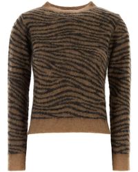 MM STUDIO - Embroidered Nylon Blend Abadan Sweater - Lyst