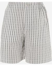 Jacquemus - Katoenen Short Met Logo - Lyst