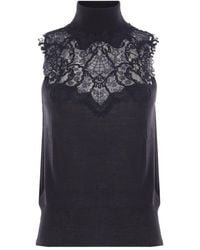 Ermanno Scervino - Wolle Mischung Tank Top - Lyst