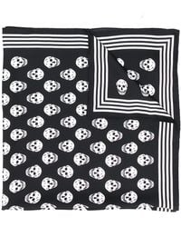 McQueen - Skull Silk Scarf - Lyst